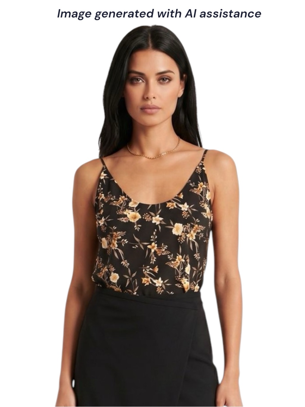 Nwt Abercrombie & Fitch Xs Black Floral Cami